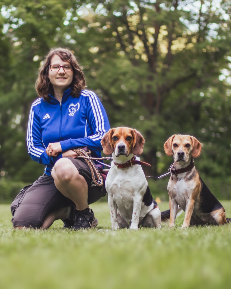 Sandra mit Frodo, Mila